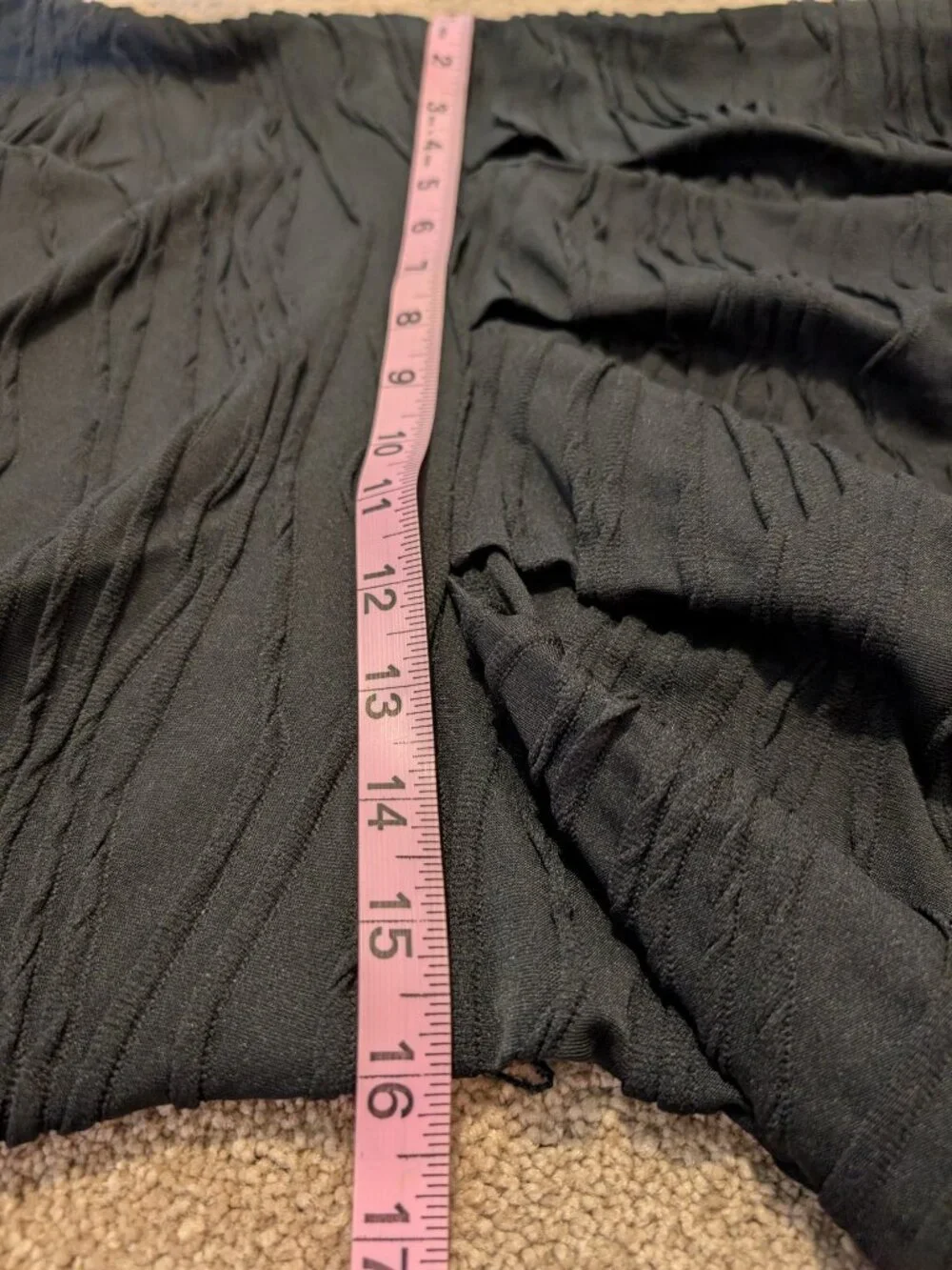 Black casual dress with pleats size 10